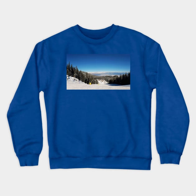 Bansko ski resort Crewneck Sweatshirt by psychoshadow